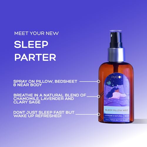 PHOOL LUXURY INCENSE Sleep Pillow Mist - 100 Ml |100% Pure And Natural|Aromatic,Calming & Relaxing Pillow Mist|Helps In Nerve Relaxation|Chamomile & Lavender Extract Sleep Support - Image 3