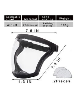 Y&D Super Protective Face Shield, Transparent Anti-Fog Full Safety Shield Unisex All-Inclusive Protection with Detachable Flter,Reusable Eye, Nose, Mouth  - Image 5