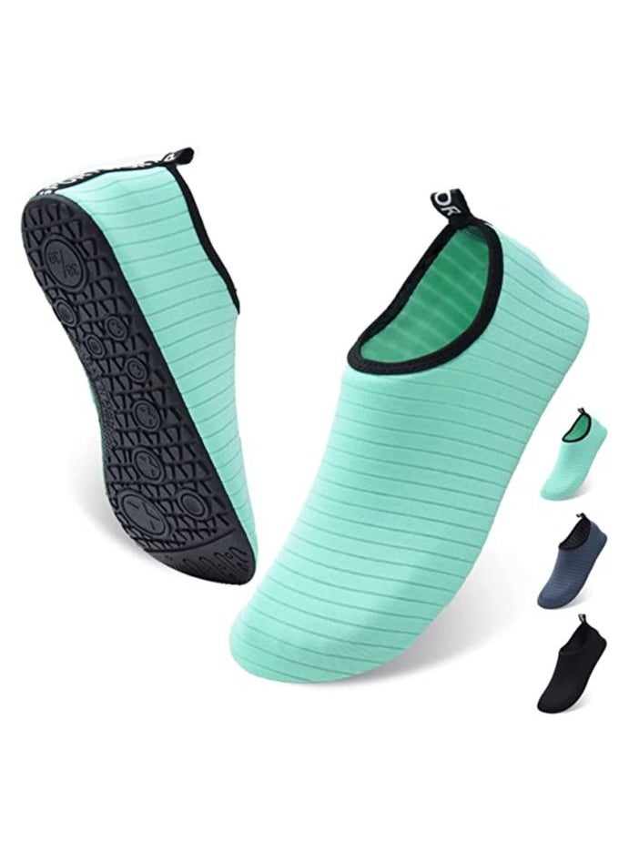 GGEROU - Water Shoes Womens Mens Beach Shoes, Quick-Dry Barefoot Aqua Shoes Socks Snorkeling Shoes Water Socks for Outdoor Beach Swim Surf Walking Yoga - Image 1