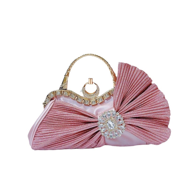 Sparkling Rhinestone Bow Evening Crossbody Bag for Women - Image 5