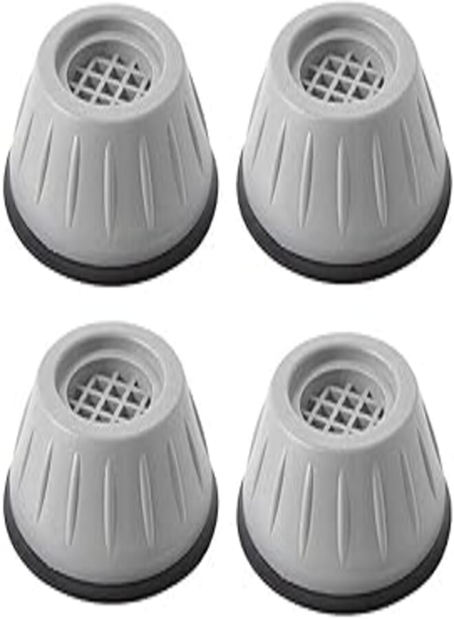 Oblivion Washer Dryer Anti Vibration Pads with Suction Cup Feet, Fridge Washing Machine Leveling Feet Anti Walk Pads Shock Absorber Furniture Lifting Base, Set of 4pcs