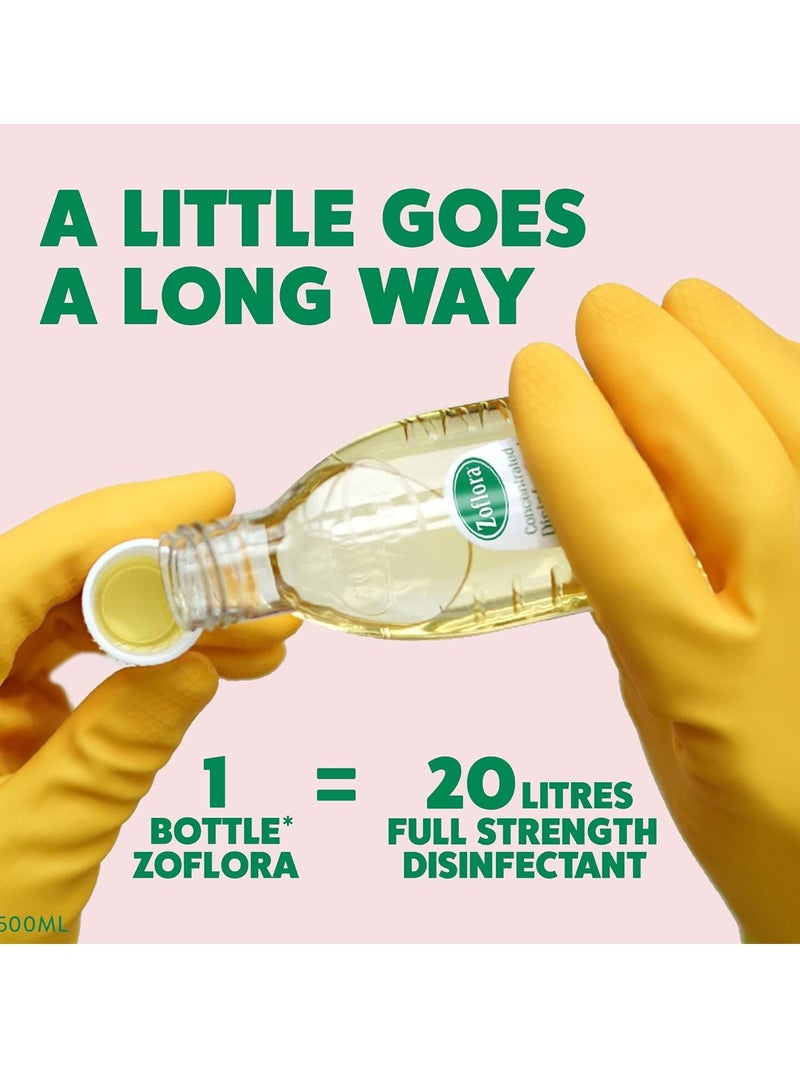 Zoflora 3in1 Action Concentrated Disinfectant All Surface Cleaner-Floor Cleaner-Effective against bacteria & Viruses-Long Lasting Bouquet Fragrance-Eliminates Odour-All Day. 500ml. - Image 4