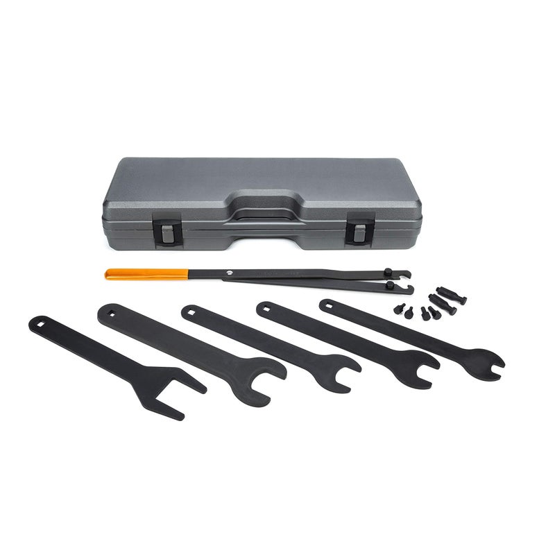 GEARWRENCH Fan Clutch Service Set Fan Nut Wrenches Pully Holder Blow Mold Case 41580D