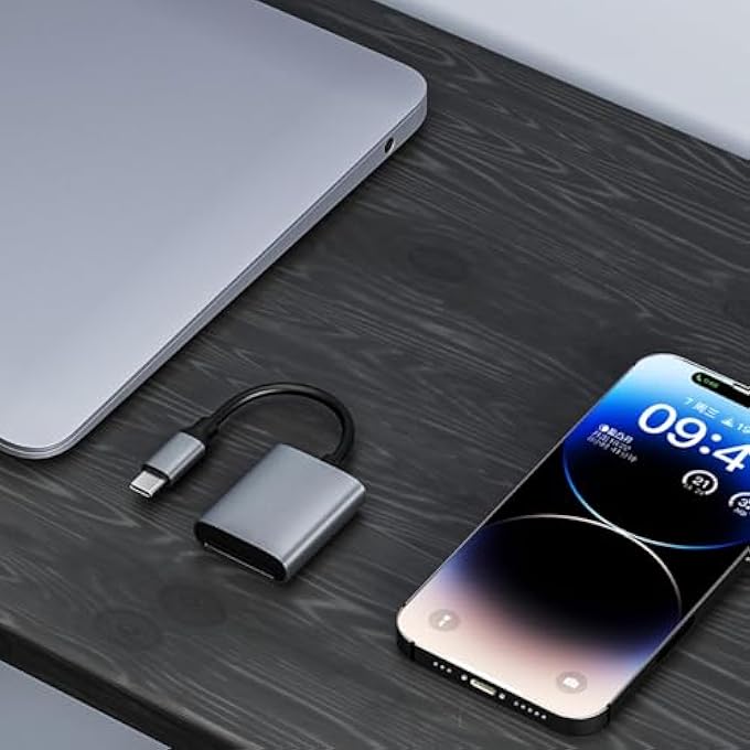 rayihni MEMORY CARD READER, CARD READER MEMORY MS CARD SPECIFIC, TYPE-C CONVERTER, MULTIFUNCTIONAL MEMORY STICK ADAPTER FOR ANDROIDS PHONE TABLETS TABLETS (GREY) - Image 3