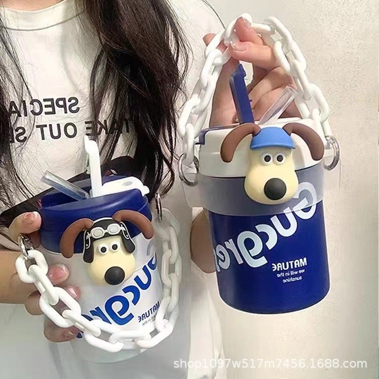 Internet Celebrity Repair Dog Refrigerator Magnet Decorative Message Board Cartoon Ins Creative Big-Eared Dog Stereo Sticker Cute Diy Water Cup Sticker - Image 3