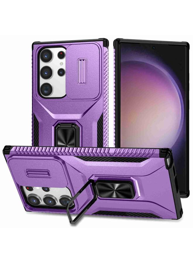 S-TOP Case For Samsung Galaxy S23 Ultra 5G Sliding Camshield Holder Phone Case - Image 1