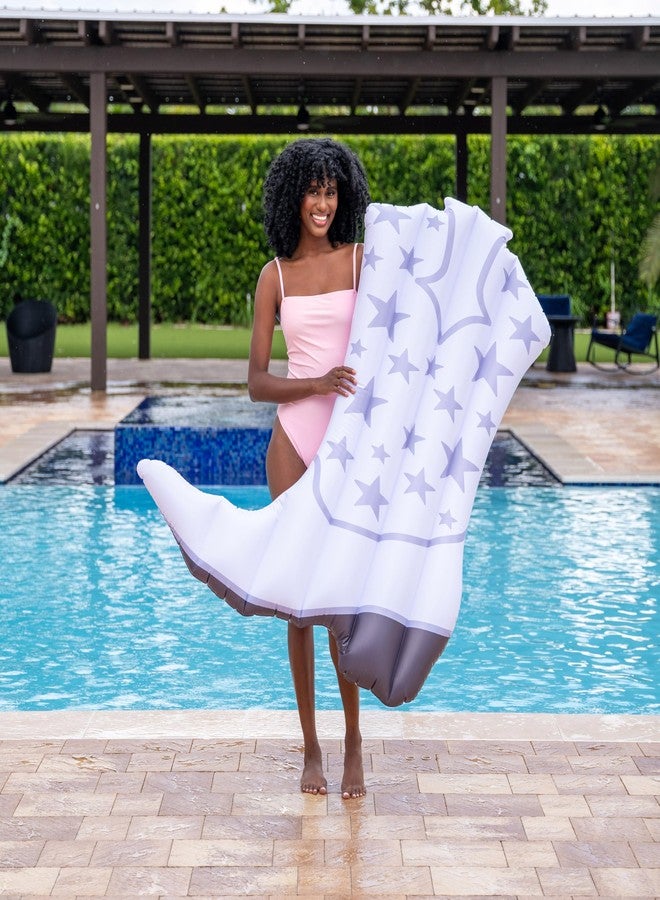 Poolcandy Giant White Cowgirl Boot 54" Inflatable Pool Float by PoolCandy - Image 3