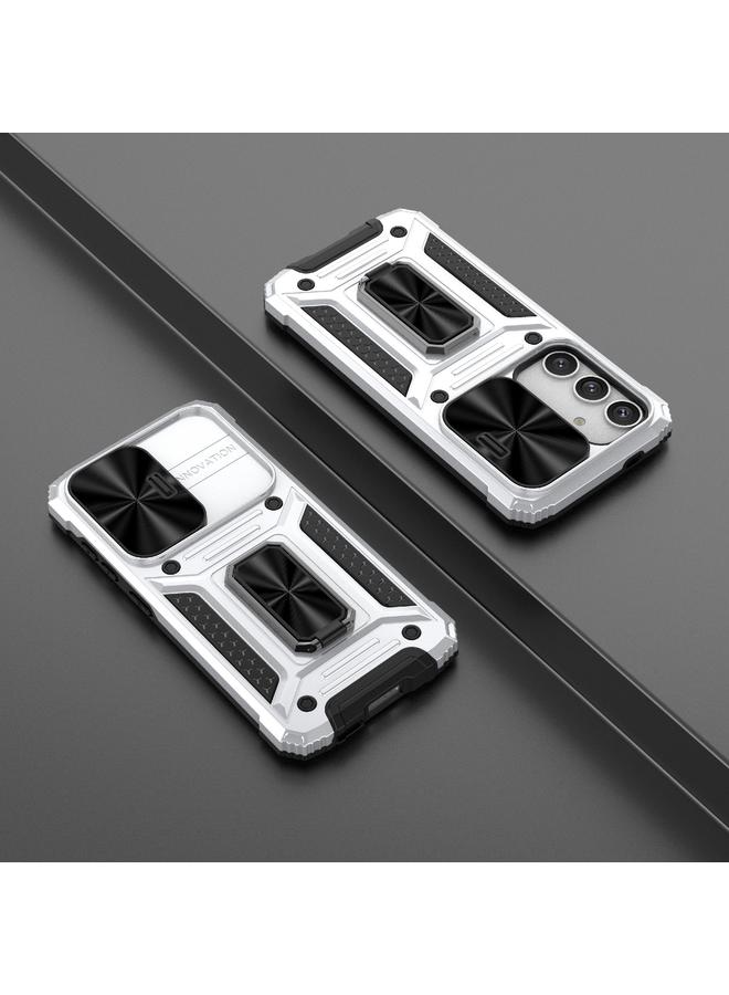 اس-توب جراب لهاتف Samsung Galaxy S24 5G Camshield Robot TPU Hybrid PC Phone Case - Image 2