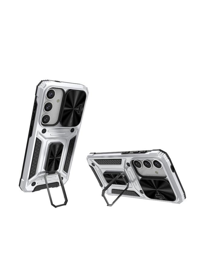 اس-توب جراب لهاتف Samsung Galaxy S24 5G Camshield Robot TPU Hybrid PC Phone Case - Image 4