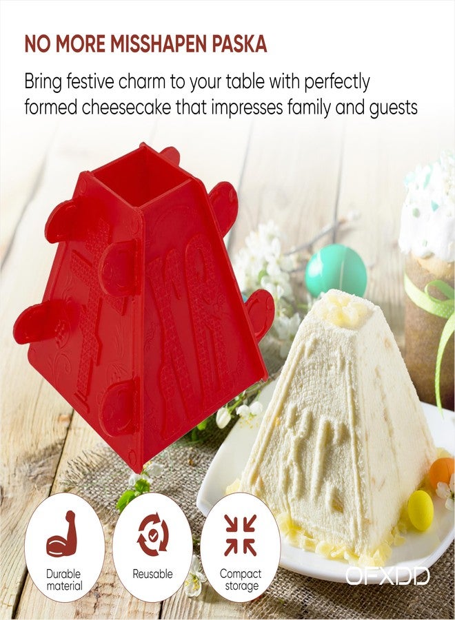 OFXDD Orthodox Easter Cottage Form - Russian Cheesecake Kulich Tvorog Mold - Pashka Form - Image 2