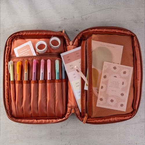 DiverseBee Large Bible Cover with Handles, Carrying Case for Women, Tote Bag, Book Cover, Bible Accessories, Christian Gift (Terracotta) - Image 4
