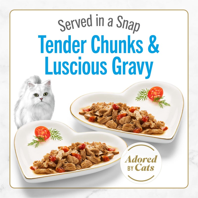 Fancy Feast Purina Fancy Feast Petites Ocean Whitefish Entree With Tomato in Gravy Gourmet Wet Cat Food - (Pack of 12) 2.8 oz. Tubs - Image 2