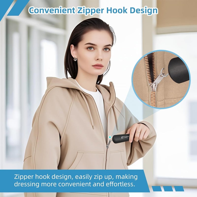 Fanwer Button Hook and Zipper Pull One Hand Buttons aids Button Assist Device - Image 3
