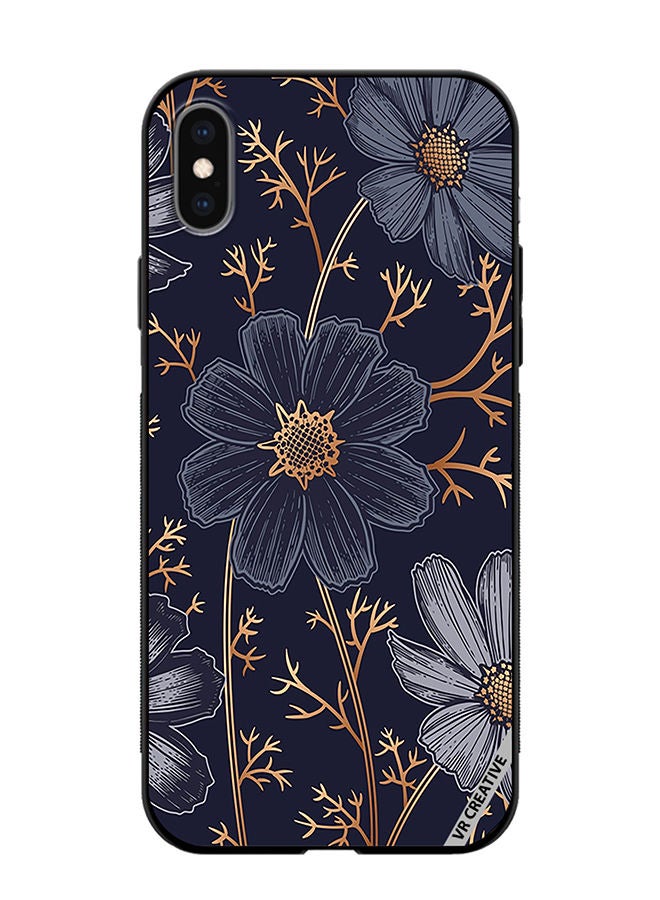 VR CREATIVE Protective Case Cover For Apple iPhone XS Max Flower Design Multicolour - Image 1