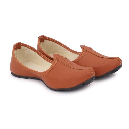 superminis Boys Ethnic Jutti Slip On Mojari Comfortable Lightweight Casual Kids (5-5.5 Y, Brown) - Image 1