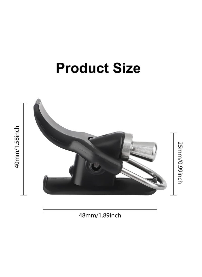 SYOSI - Sea Fishing Casting Trigger, Cannon Surf Fishing Trigger Aid, Fixed Spool Casting Aid, Thumb Button, Cannon Clip, Bionic Finger for Fishing Finger Protector, Black, 2 Pcs - Image 1