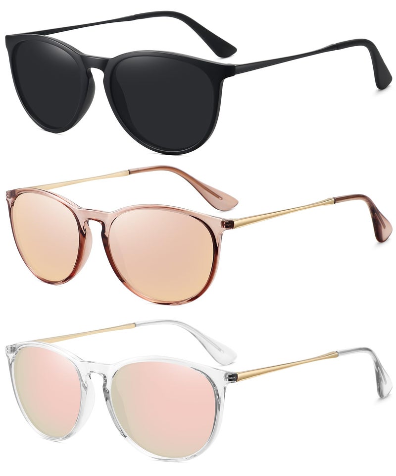 WOWSUN Retro Polarized Sunglasses Womens 2026 Trendy Round Classic Glasses - Image 1