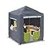 Hadisi Outdoor Kids Playhouse Cover600D Heavy Duty Waterproof Play House Covers56 W x 56 D x 60 HSuitable for All Around Playtime Patio with Canopy Playset Grey - Image 3