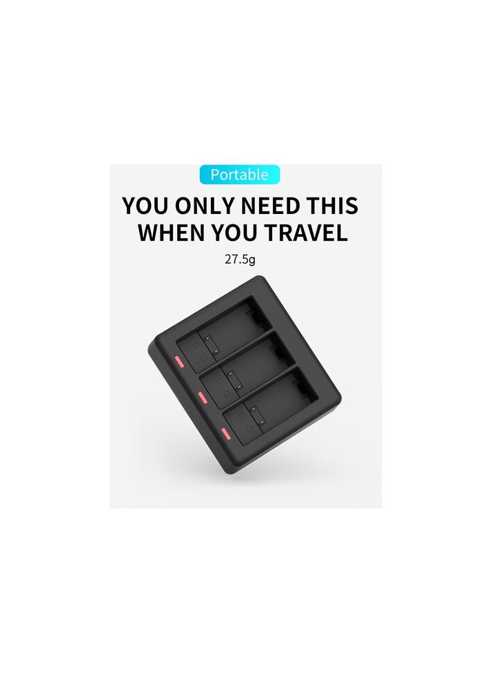 TELESIN 3 Channel Battery Charger For Gopro Hero9 Black  - Image 5