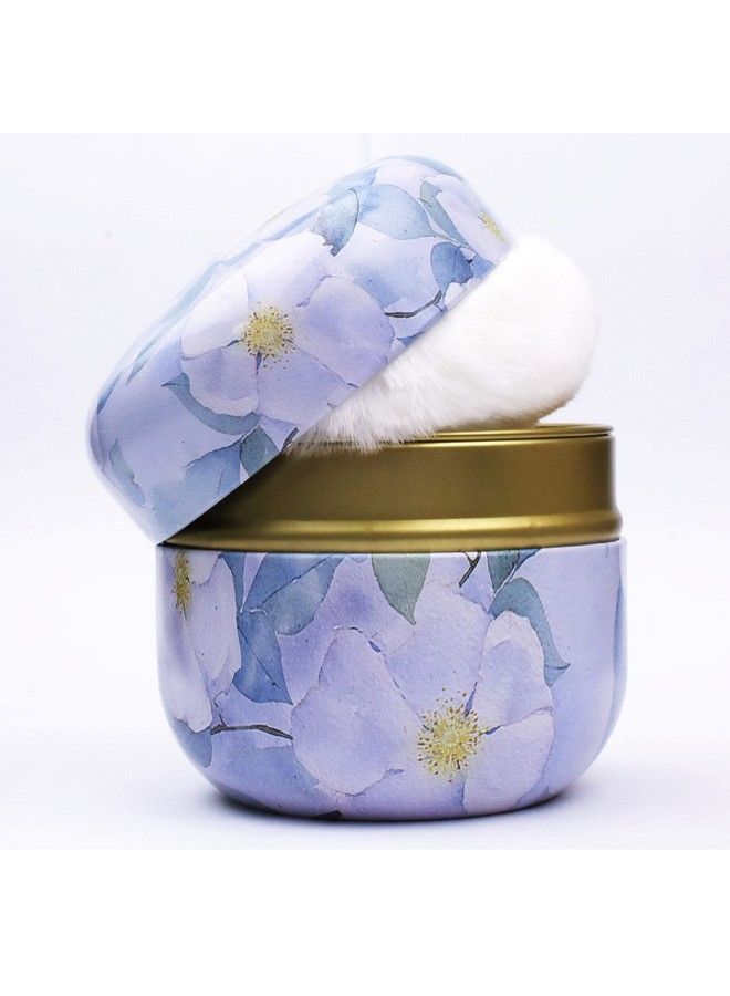 Topwon Powder Case With Powder Puff For Body Powder Container Dusting Powder Case For Baby&Mom (Purple Jasmine) - Image 2