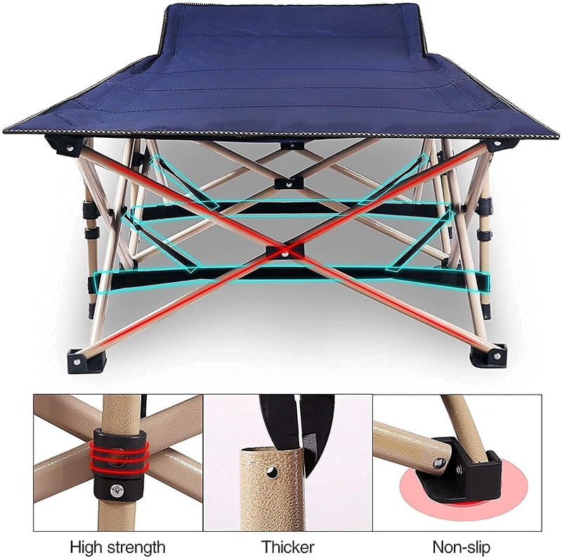 PIKFOS Folding recliner Sun Lounger Garden Chairs Patio Reclining Chairs Sunbed Folding Bed Single Bed Companion Bed Outdoor Beach Chair Portable Office Lounge Chair Load 300 Kg Length - Image 5