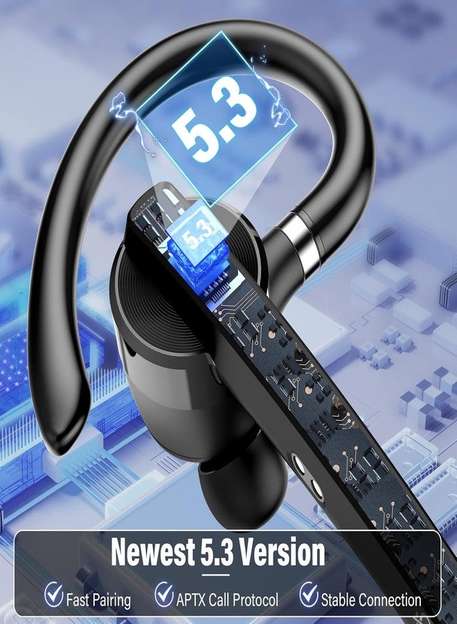 Thunelec Wireless Bluetooth Headset Earpiece, Hands Free Headset with Mute Button, Gray - Image 4