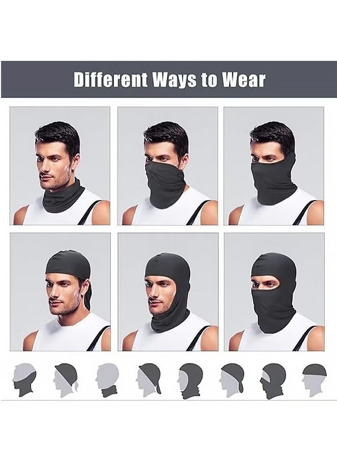 MXN 2 Pcs Face Mask ,Windproof Full Face Mask, Breathable Full Face Mask for Skiing,Motorcycle face cover Cooling Neck Gaiter UV Protector Mask for Men/Women - Image 3
