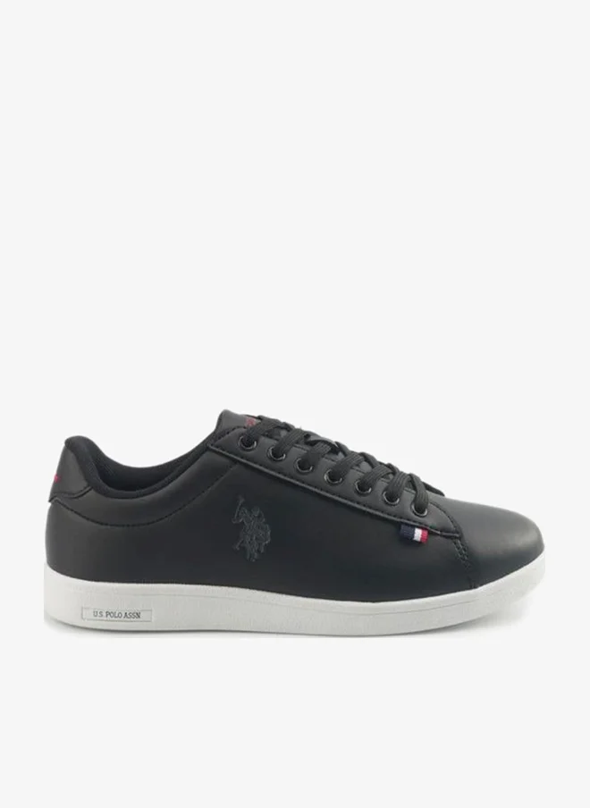 U.S. Polo Assn. Women Logo Embossed Lace-Up Sneakers