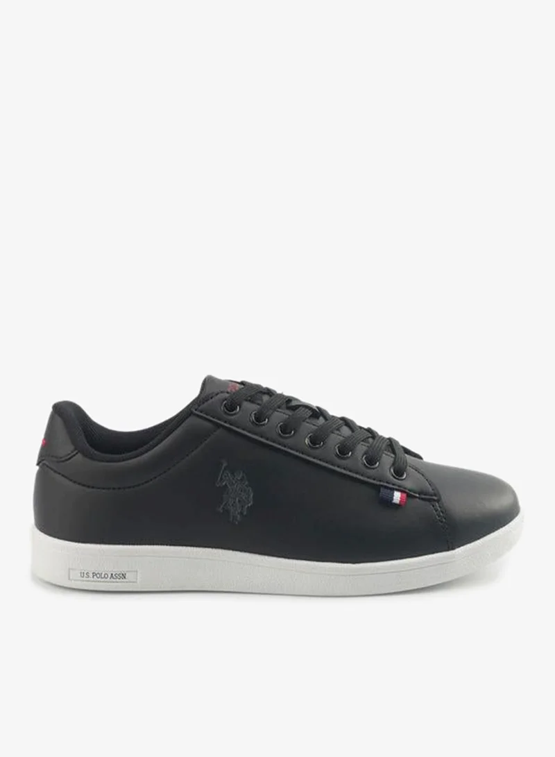 U.S. Polo Assn. Women Logo Embossed Lace-Up Sneakers