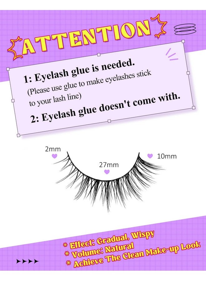 اونلي اول رموش طبيعية رموش ناعمة مظهر طبيعي رموش صناعية رموش متوهجة طبيعية رموش صناعية رموش ناعمة رقيق 7 أزواج رموش قصيرة Hf50 - Image 2