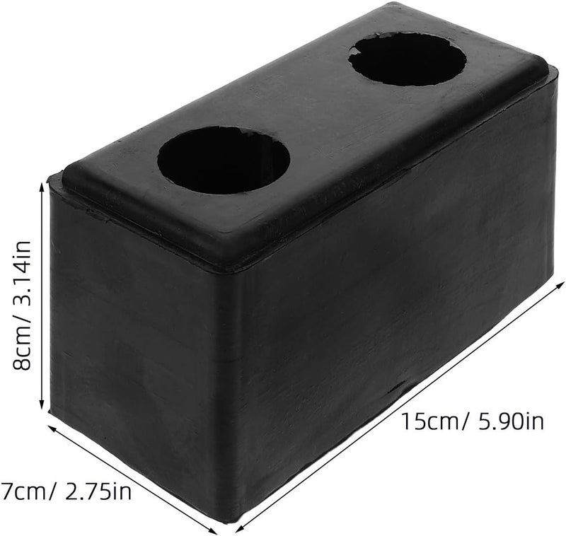 Yardwe Truck Trailer Dock Protection Rubber Bumper Pads 15cm Anti-Collision Dock Buffer Block Automotive Trailer Bumper Guard for Truck Rear Tail Protection - Image 2