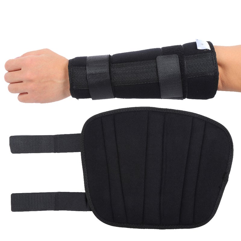Forearm Fixing Band Arm Fracture Sprain Plywood Fixation Brace Rehabilitation Support BlackBlack M - Image 5