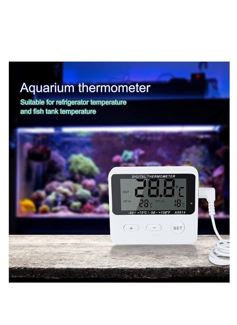 Refrigerator Thermometer  Digital Kitchen Fridge LCD Display High and Low Temperature Alarm Extra Sensor -58°F --+158°Faccuracy:±1°C for Home Restaurants Cafes - Image 4