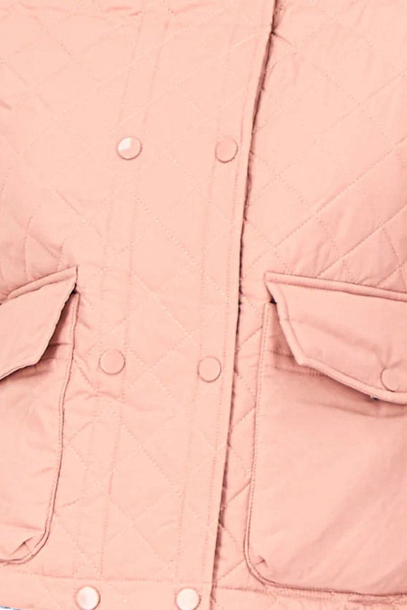 Andrew Marc Women Quilted Puffer Jacket, Coral Pink - Image 5