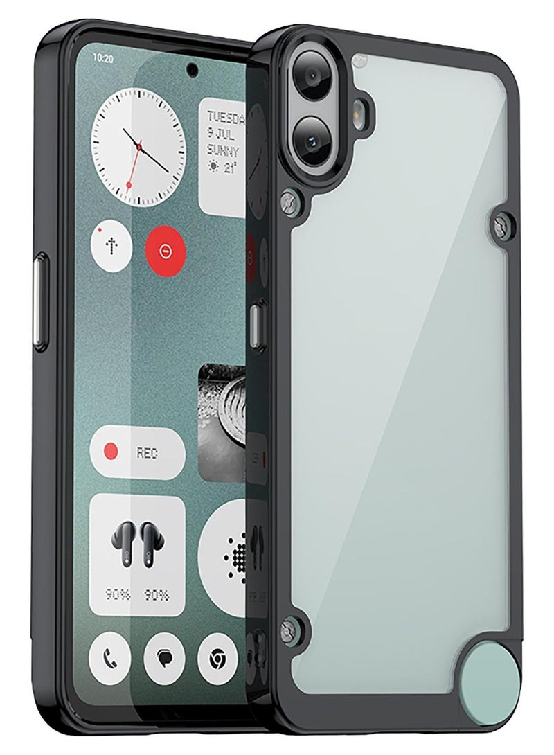 يوارب كينج غطاء حماية لهاتف Nothing CMF Phone 1/CMF من Nothing Phone 1 باللون الأسود - Image 1