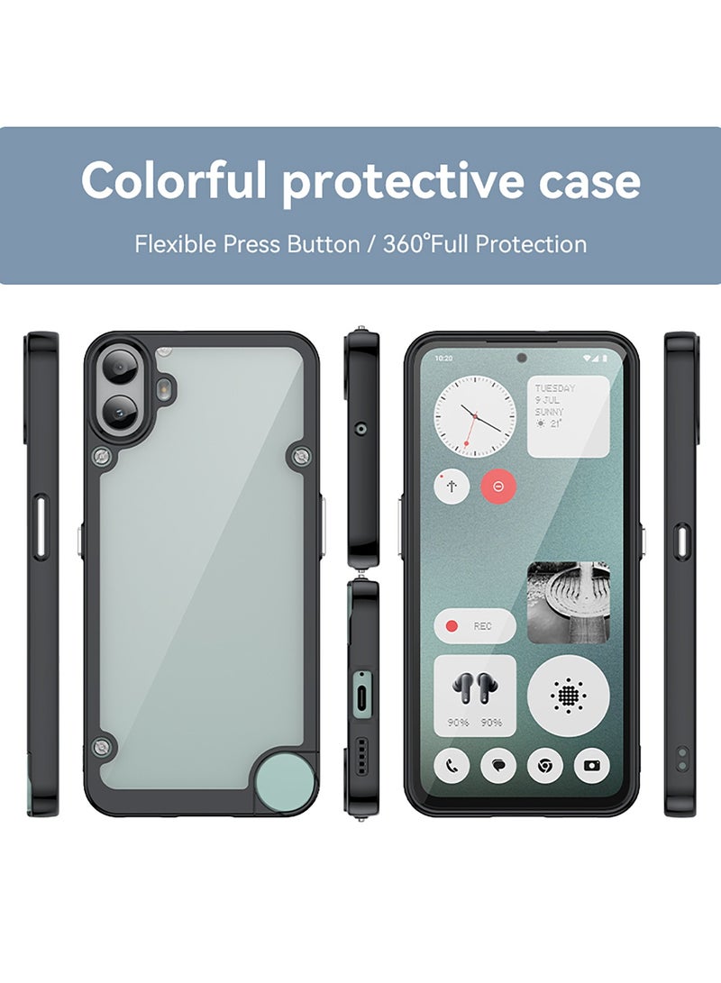 يوارب كينج غطاء حماية لهاتف Nothing CMF Phone 1/CMF من Nothing Phone 1 باللون الأسود - Image 2