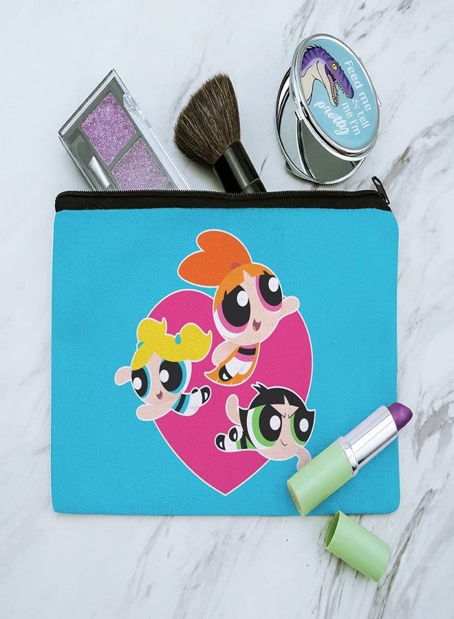 GRAPHICS & MORE Powerpuff Girls Heart Makeup Cosmetic Bag Organizer Pouch - Image 2