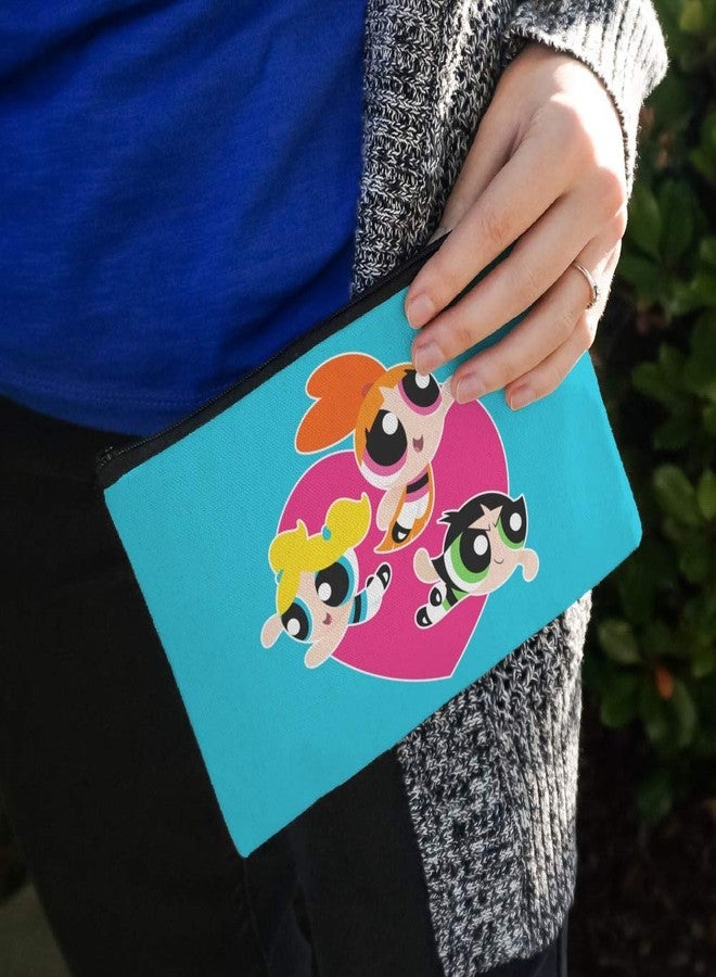 GRAPHICS & MORE Powerpuff Girls Heart Makeup Cosmetic Bag Organizer Pouch - Image 3