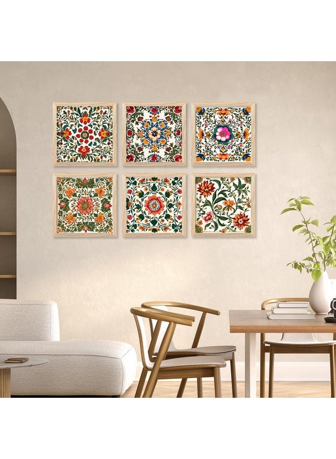 kotart Premium Digital Madhubani Art Paintings with Frame for Home Decor - Traditional Indian Painting for Wall Decoration (10x10 inch, Painting 2) - Image 1