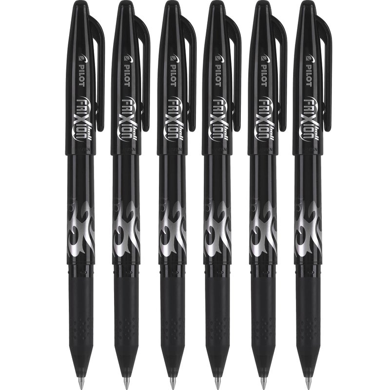 Pilot FriXion Ball 0.7mm Erasable Gel Pens, Fine Point, Black Ink, Pack Of 6 - Image 5