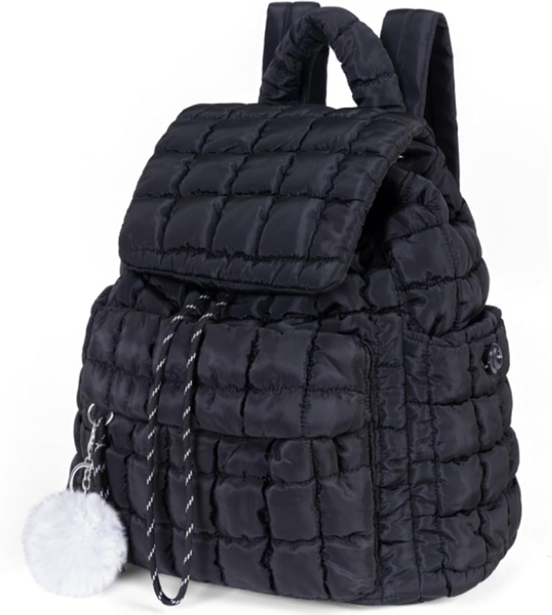 iSamzan Quilted Puffer Backpack for Women: Large Lightweight Soft Purse Backpacks for Travel Daypack - Image 1