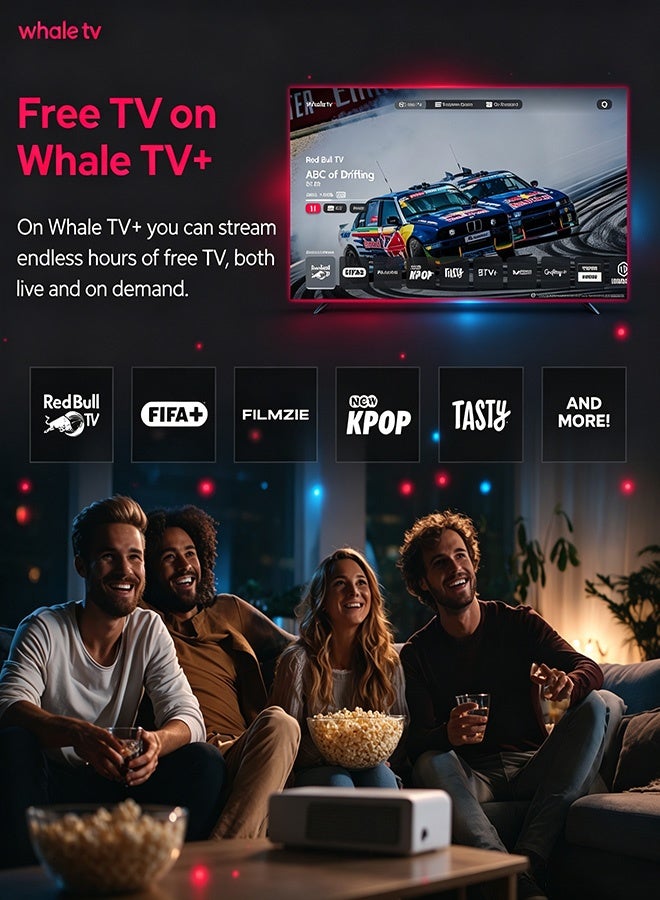 OicGlye Smart Projector with Official Netflix Licensed, 700 ANSI, AI Auto Focus & Keystone, Native 1080P Full HD, WiFi6, Two-Way Bluetooth 5.3 - Image 5