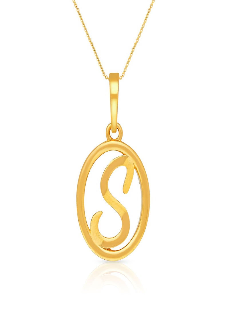 Malabar Gold and Diamonds 22k 916 Purity Gold Pendant for Women DZPN187SY  - Image 1