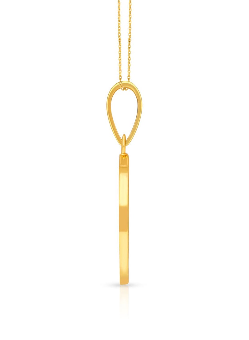 Malabar Gold and Diamonds 22k 916 Purity Gold Pendant for Women DZPN187SY  - Image 3