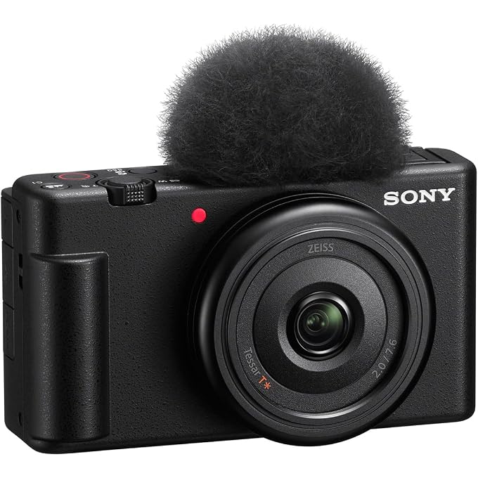 Sony ZV-1F Vlogging Camera, Black, Bundle with GP-VPT3 Shooting Grip, Shoul - Image 2