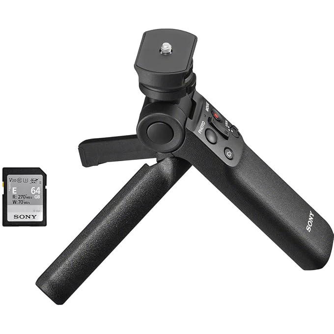 Sony ZV-1F Vlogging Camera, Black, Bundle with GP-VPT3 Shooting Grip, Shoul - Image 3