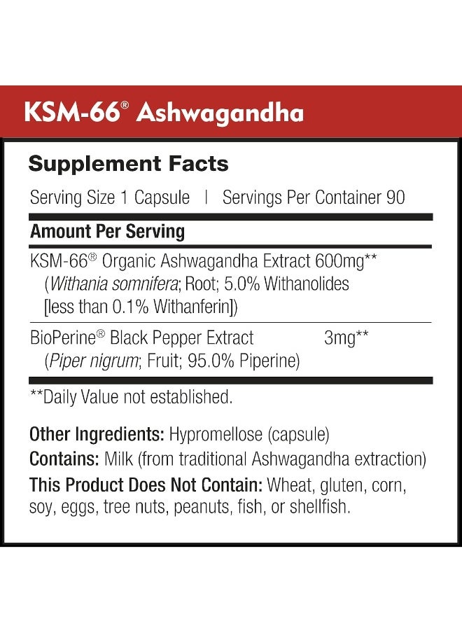 DailyNutra Ksm-66 Ashwagandha 600Mg - Organic Root Extract - High Potency 5% Withanolides  - Image 5