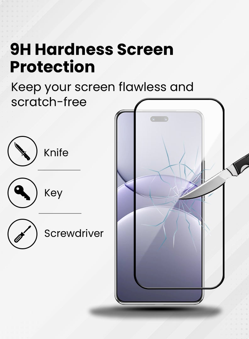 YJS Screen Protector For Huawei Nova 13 Pro 6.76 Inch 9H Hardness Tempered Glass Film, Bubble Free Easy Installation, Full Coverage, Anti Scratch And Touch Sensitive - Image 3