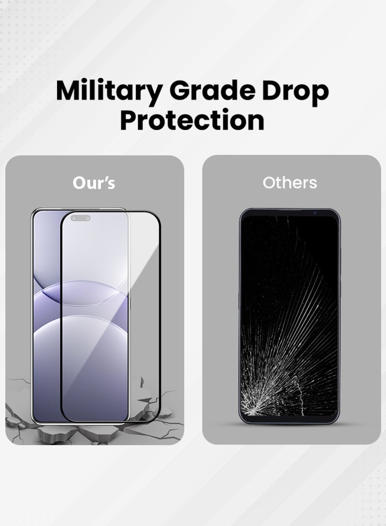 YJS Screen Protector For Huawei Nova 13 Pro 6.76 Inch 9H Hardness Tempered Glass Film, Bubble Free Easy Installation, Full Coverage, Anti Scratch And Touch Sensitive - Image 4