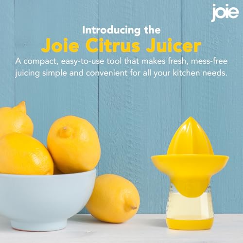 Joie Lemon and Lime Small Hand Juicer and Reamer, Built-In Measuring Cup, 1oz/30ml, Easy to Strain, Stores Leftover Juice, BPA-Free, Dishwasher Safe - Image 4